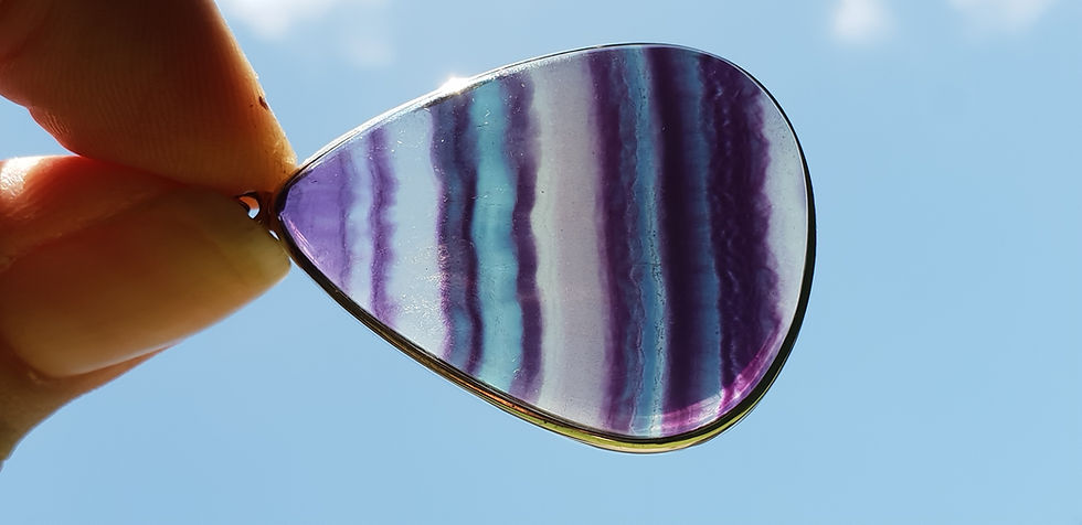 Rainbow Fluorite Pendant