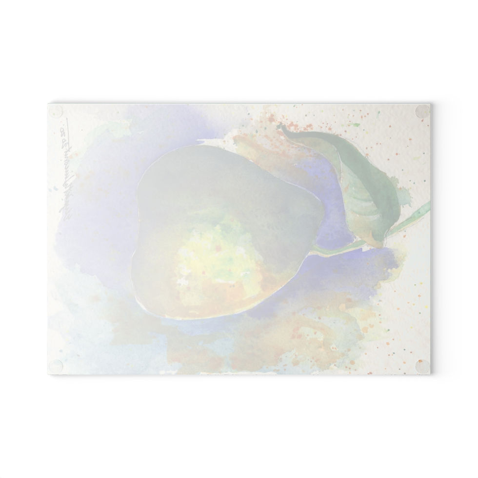 Thumbnail: Cutting Board - Green and Purple Pear Design