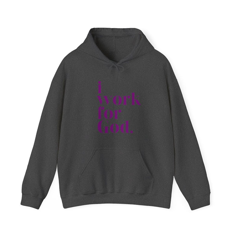 Thumbnail: Unisex Heavy Blend™ Hooded Sweatshirt - Purple Writing