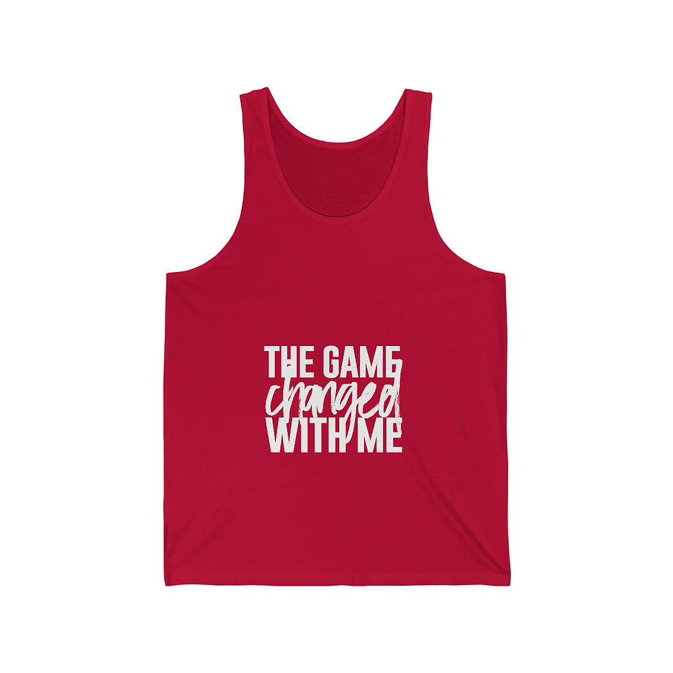 Thumbnail: The Game Changed With Me - Unisex Jersey Tank