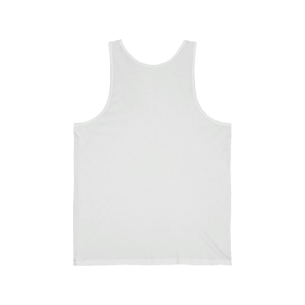Thumbnail: I Work For God - Unisex Jersey Tank - Black Writing