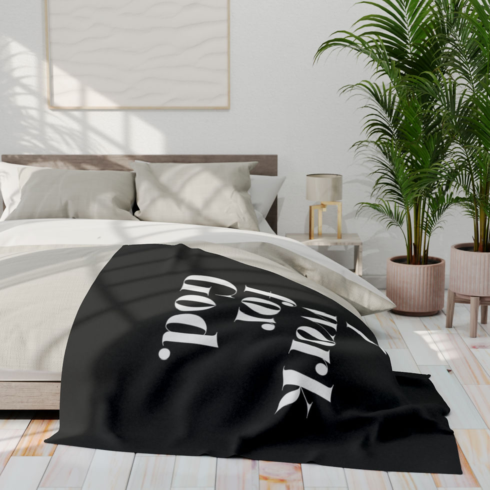 Thumbnail: I Work For God Fleece Blanket