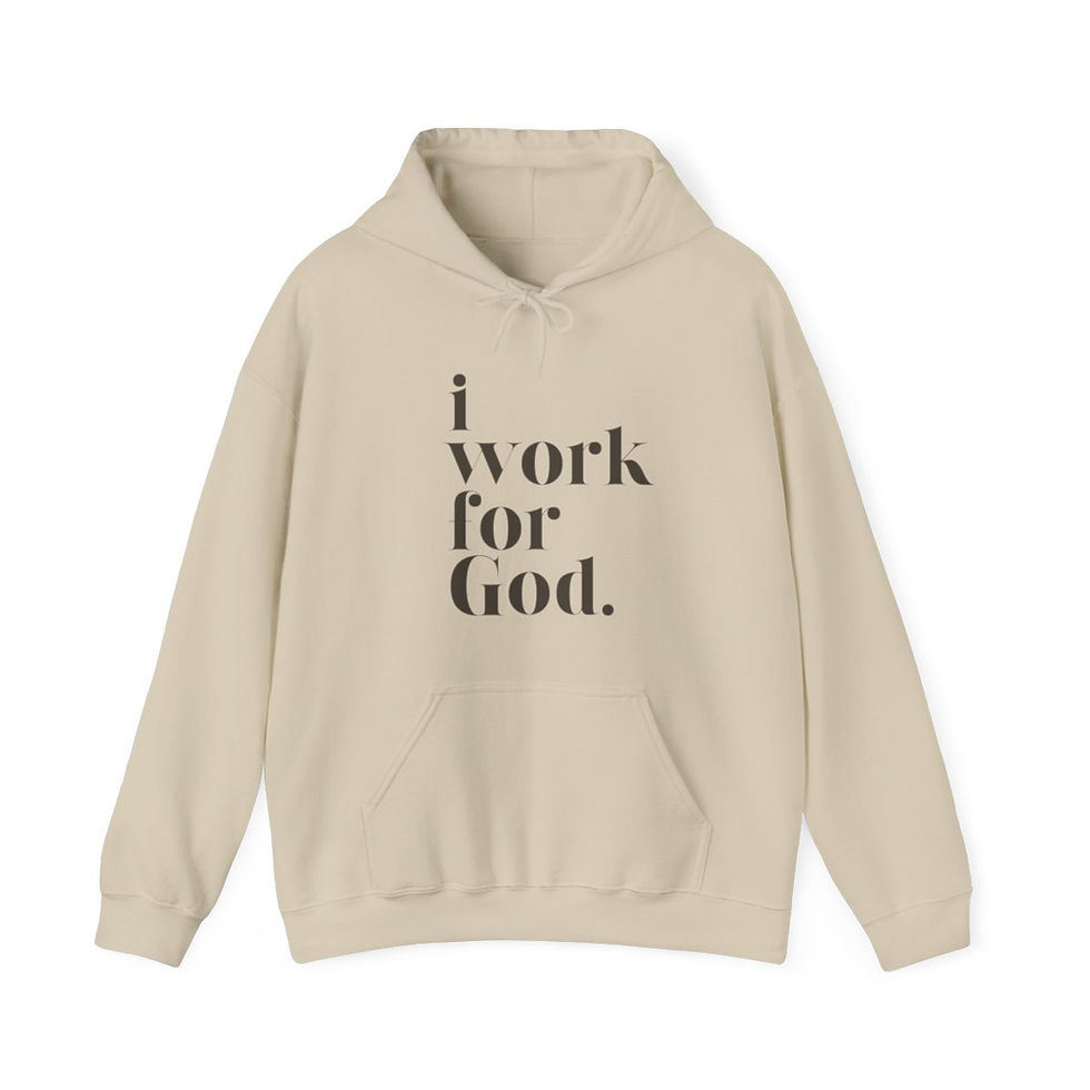 Thumbnail: Unisex Heavy Blend™ Hooded Sweatshirt - Taupe Writing