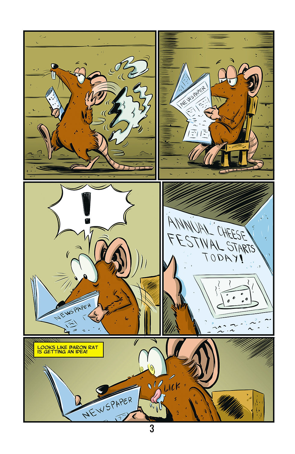 Thumbnail: Baron Rat #1 (Blank Cover Variant)
