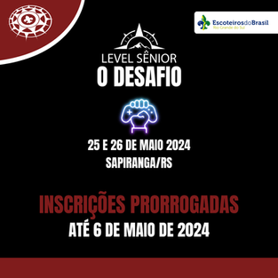 Inscrições prorrogadas para o Desafio Sênior Regional