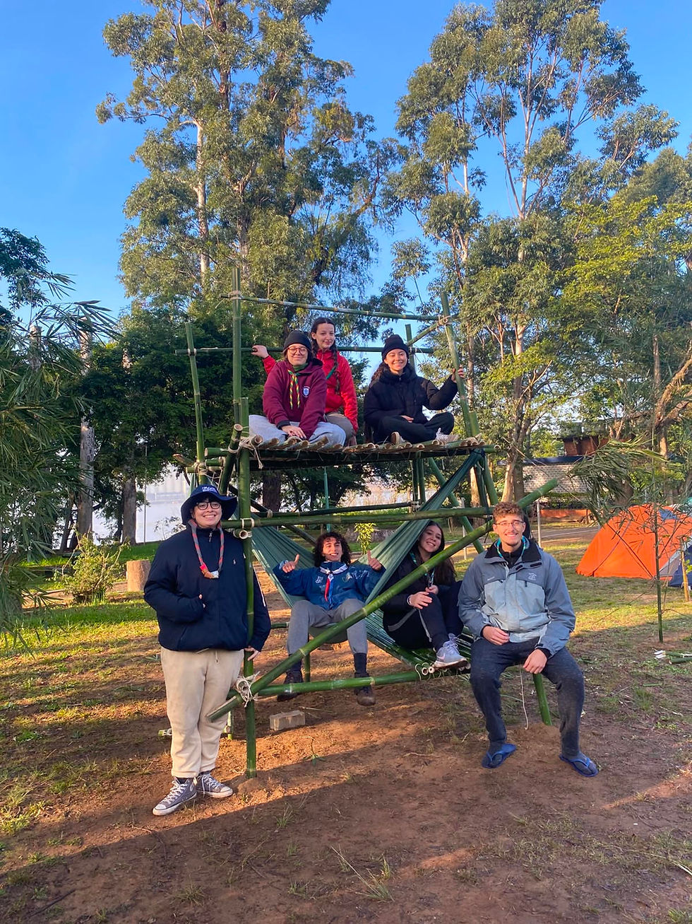 Acampamento de Pioneirias de Grande Porte reúne jovens de diferentes Distritos na Ilha do Pavão