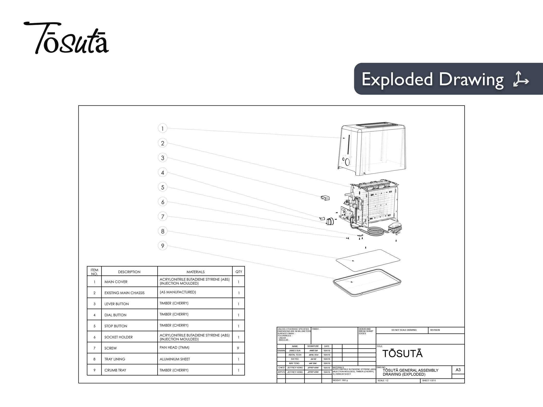 General Drawing (Exploded)