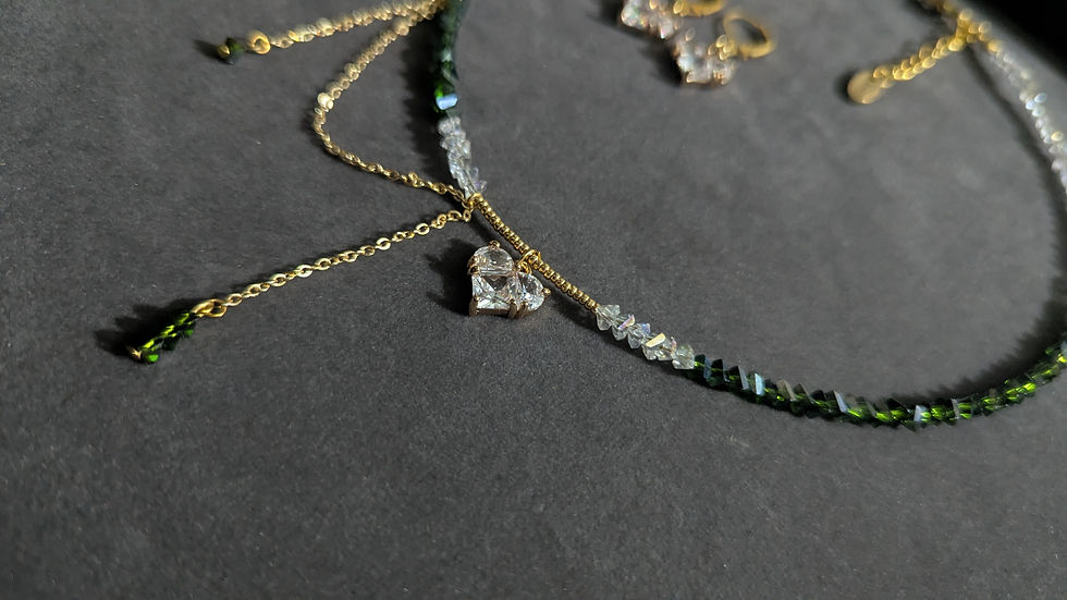 Thumbnail: Emerald Frost Crystal Jewelry Set