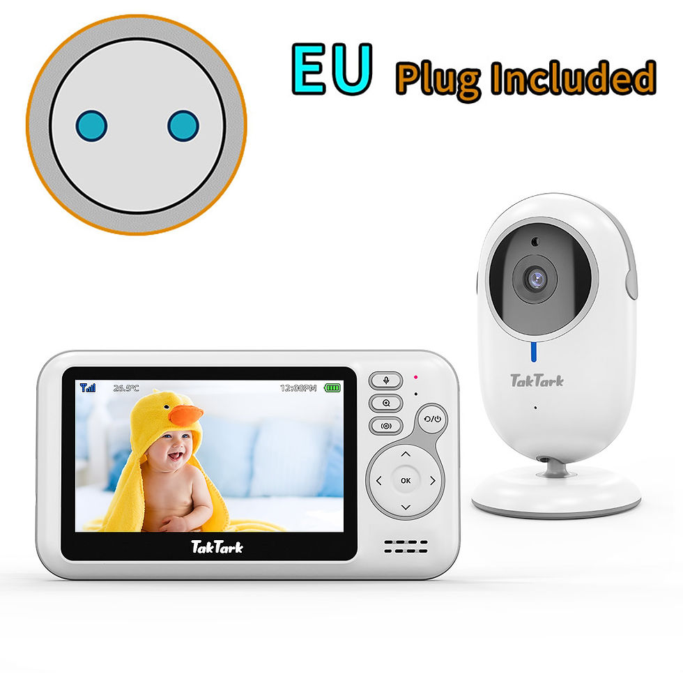 Thumbnail: 4.3 Inch Video Baby Monitor With Digital Zoom Surveillance Camera Auto Night Vis