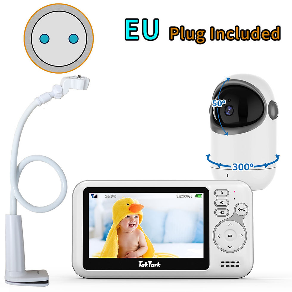 Thumbnail: 4.3 Inch Video Baby Monitor With Digital Zoom Surveillance Camera Auto Night Vis