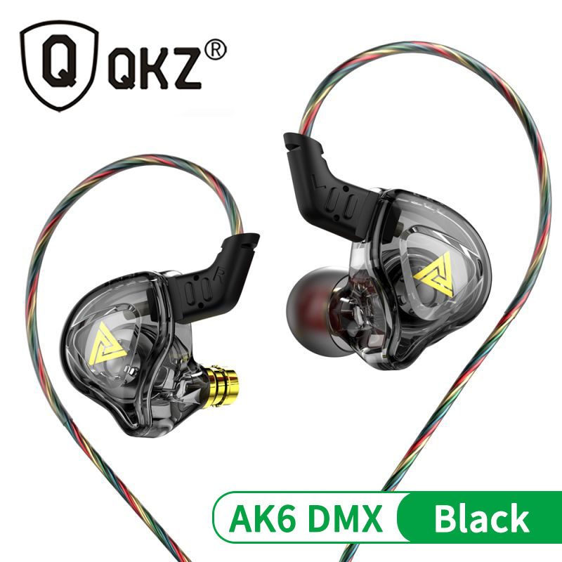 Thumbnail: Original QKZ AK6 ARES/DMX/AKX Earphones HIFI Heavy Bass In Ear Monitor Wired Hea