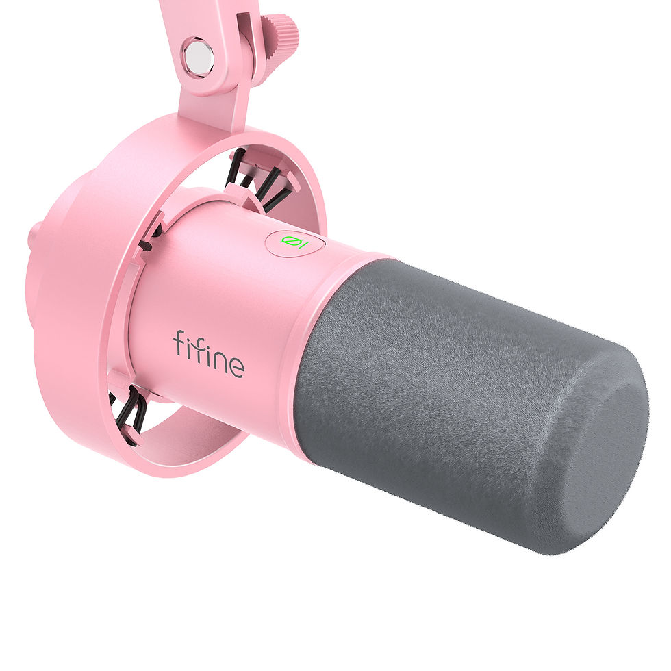 Thumbnail: FIFINE USB/XLR Dynamic Microphone with Shock Mount,Touch-mute,Headphone Jack&Vol
