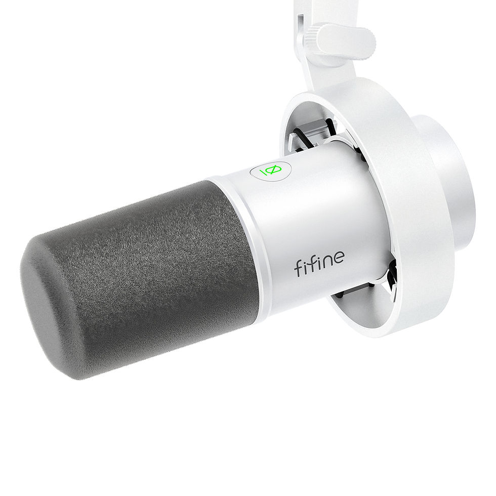Thumbnail: FIFINE USB/XLR Dynamic Microphone with Shock Mount,Touch-mute,Headphone Jack&Vol