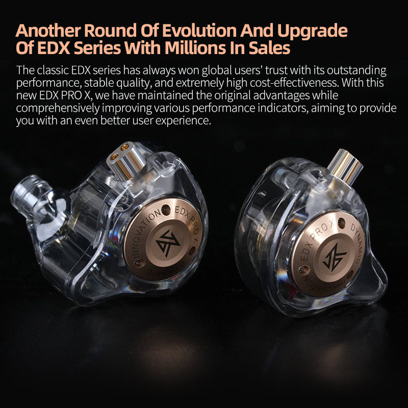 Thumbnail: KZ EDX PRO X Dynamic Drive Earphone HIFI Bass Earbud DJ Sport Music Cancelling H