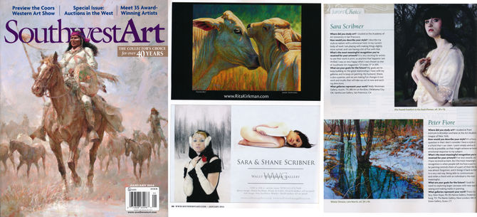 Southwest Art Magazine's January Issue is in and I recognize some work!