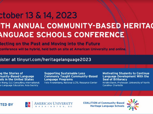 Member Blog: 2 Opportunities to Support Heritage Languages this October in Washington, DC