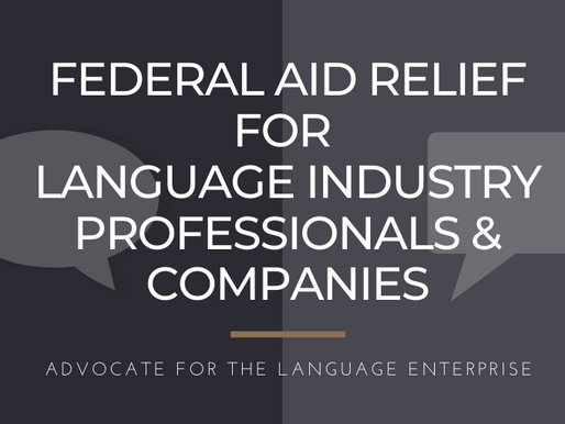 S.3548 CARES Act: Urge Congress to Include Language Professionals & Companies in Federal Aid Relief