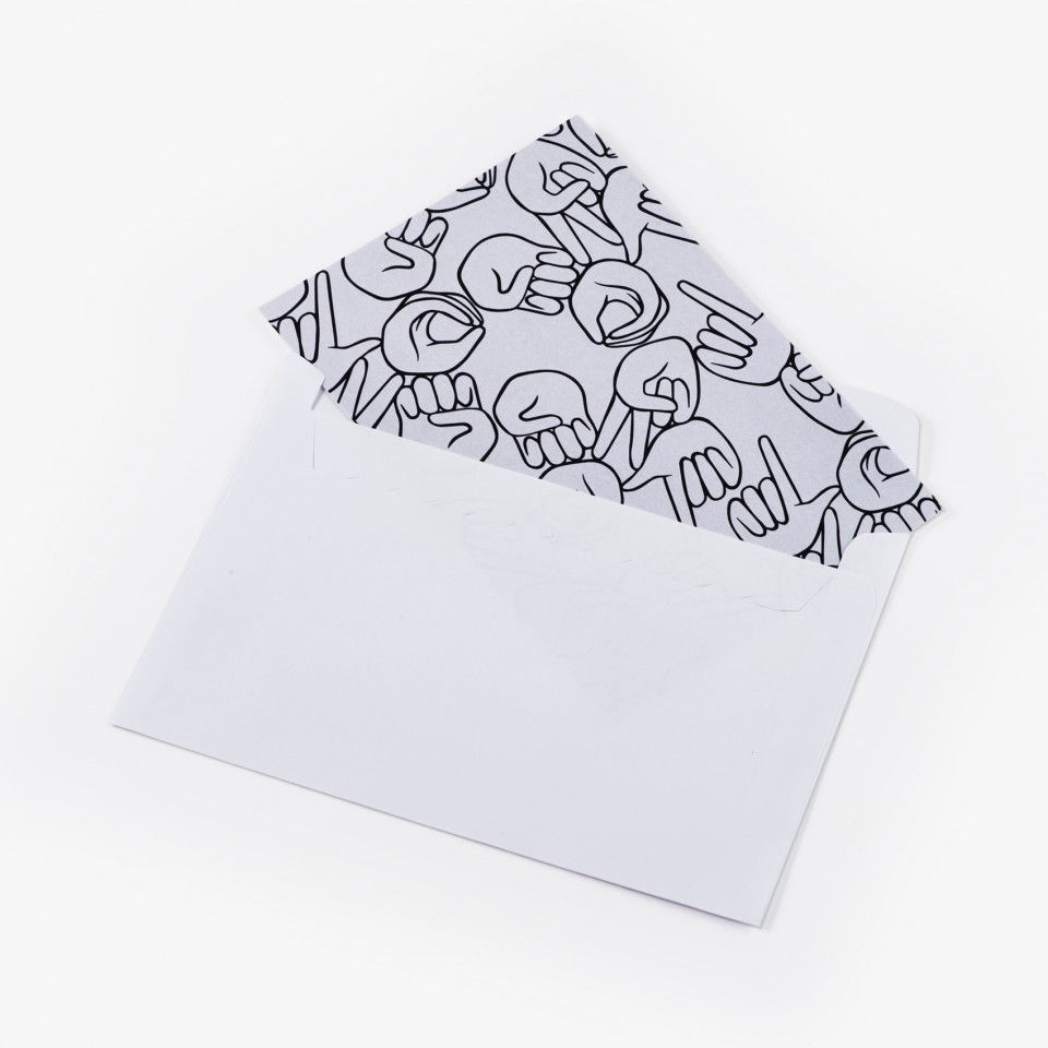 תמונה ממוזערת: גלויות "LOVE" שחור לבן