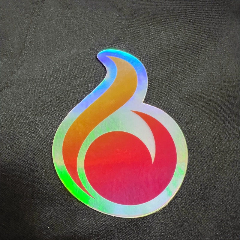 Thumbnail: Flame Holographic Sticker
