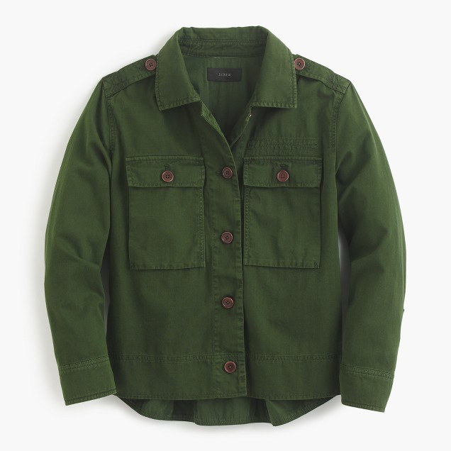 JCrew Garment Dyed Shirt Jacket