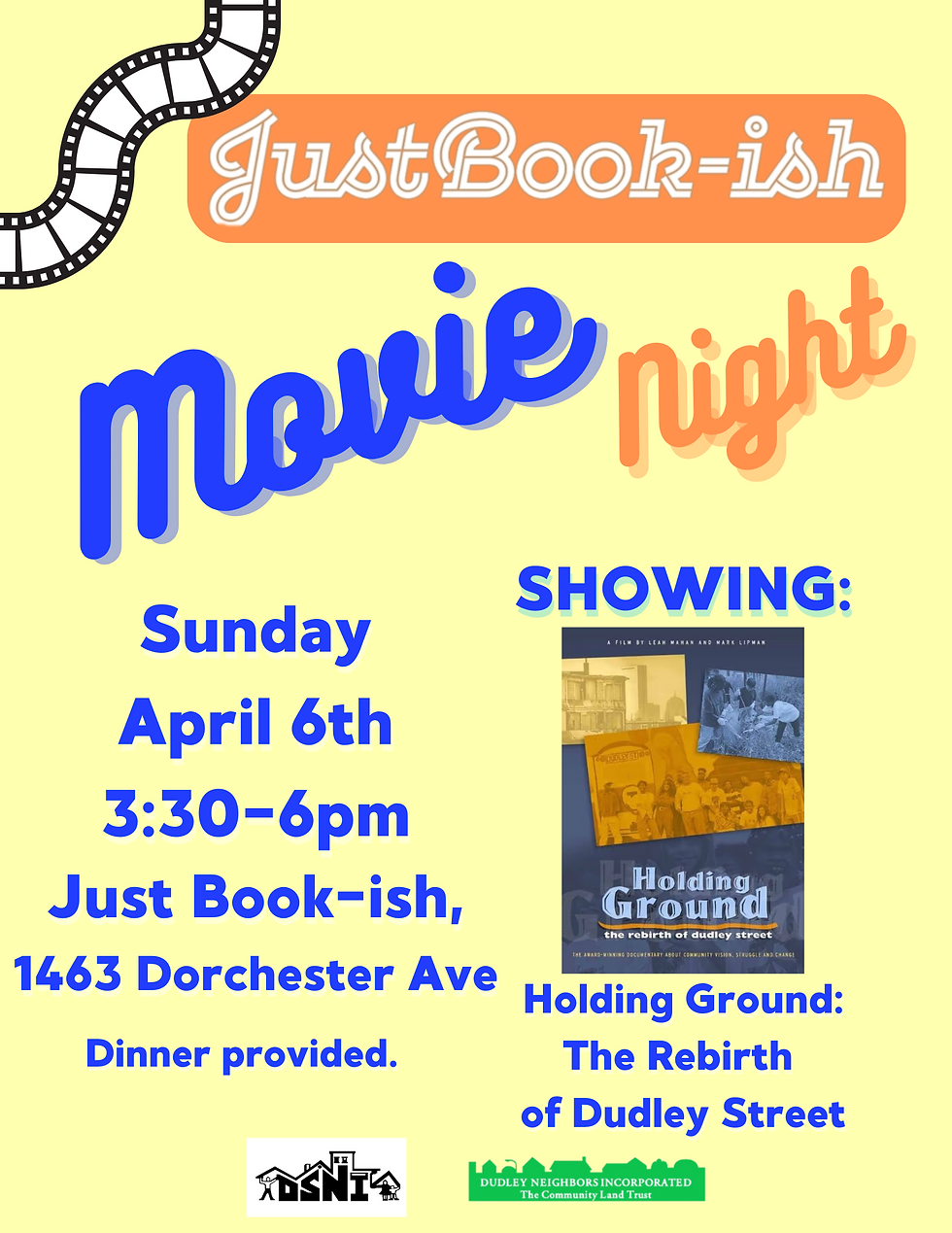 Movie Night: Holding Ground the Rebirth of Dudley Street