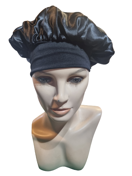 Thumbnail: Satin Sleep Bonnet for Curly Hair