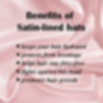 Thumbnail: a list of the benefits of satin lined hats