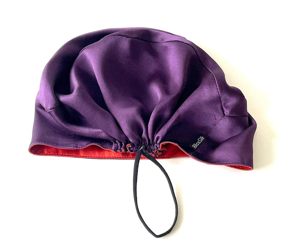 Thumbnail: Bliss Silk - Long Hair Mulberry Silk Scrub Cap