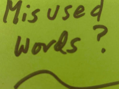 Misused or Questionable Words?