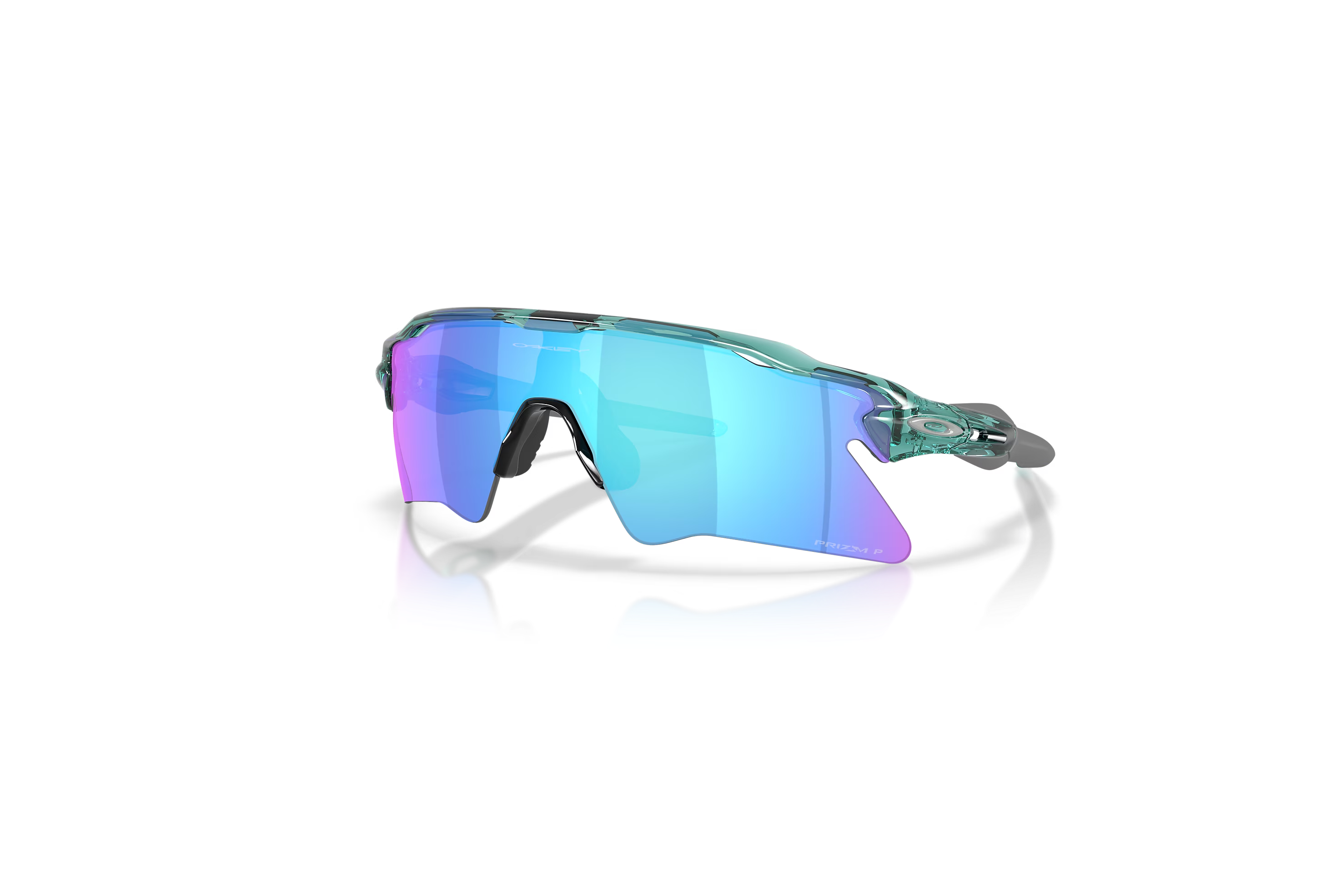 Oakley Radar EV Heater Transparent Pacific with Prizm sapphire polirized lens