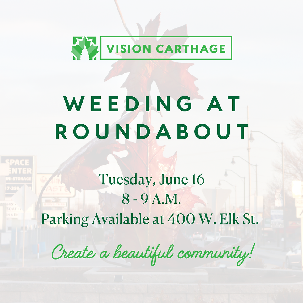 Weeding at Maple Leaf Roundabout