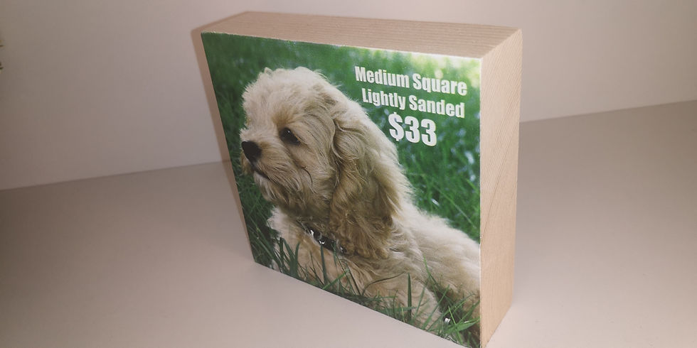 Thumbnail: Lightly Sanded square wood block