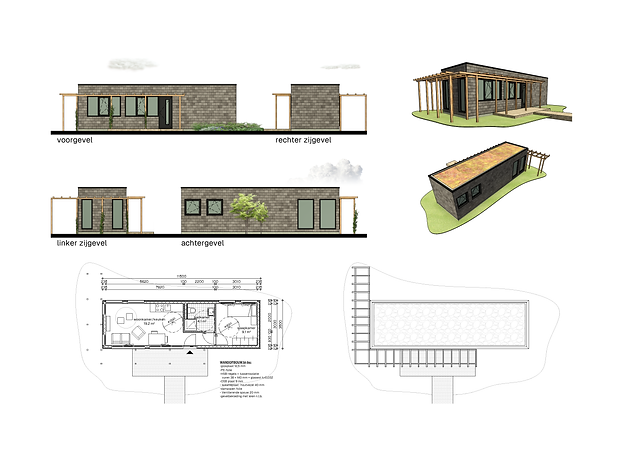 Technische bouwkundige detailtekening met constructieve aansluitingen en uitgewerkte bouwdelen.