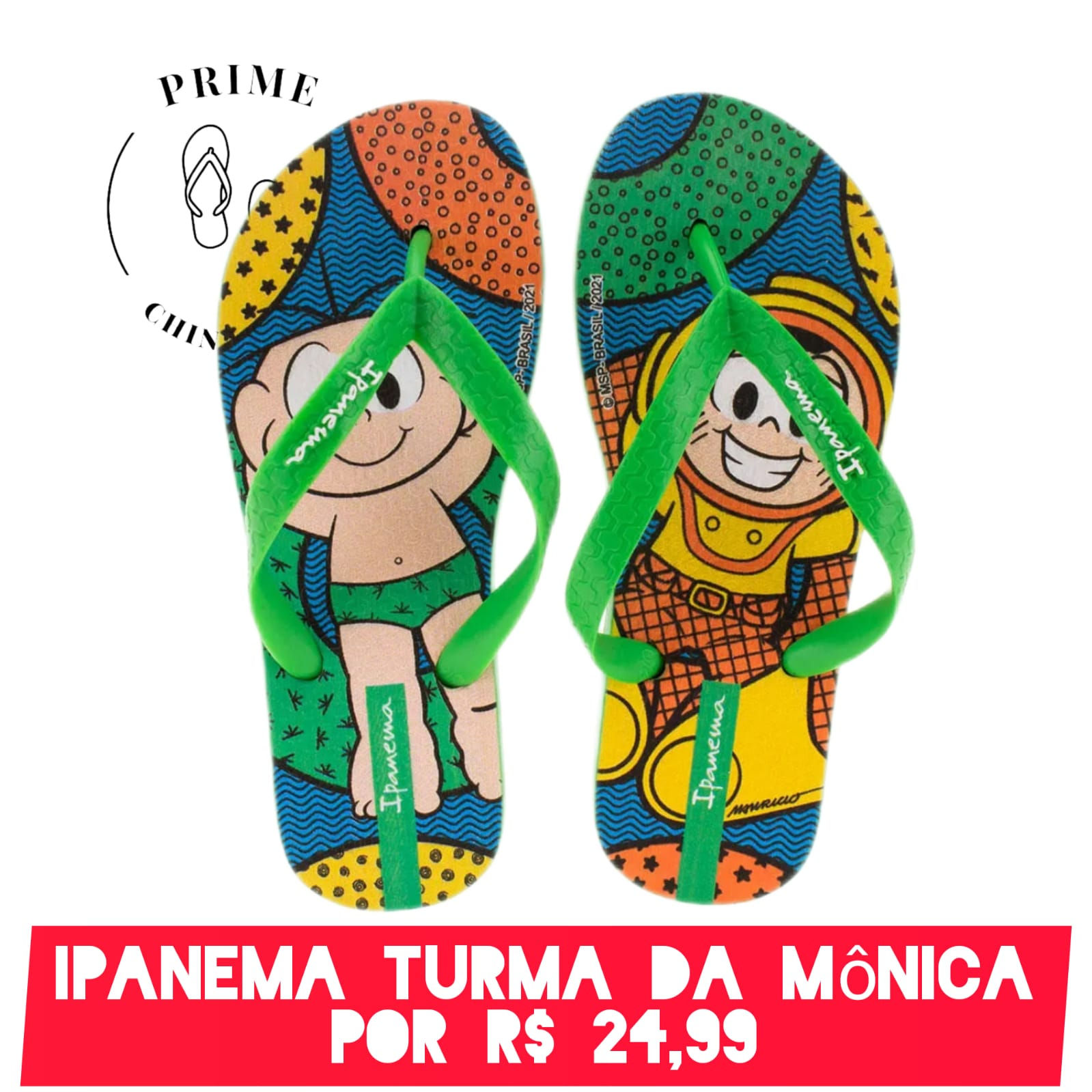 Sandália Infantil Ipanema Turma da Mônica