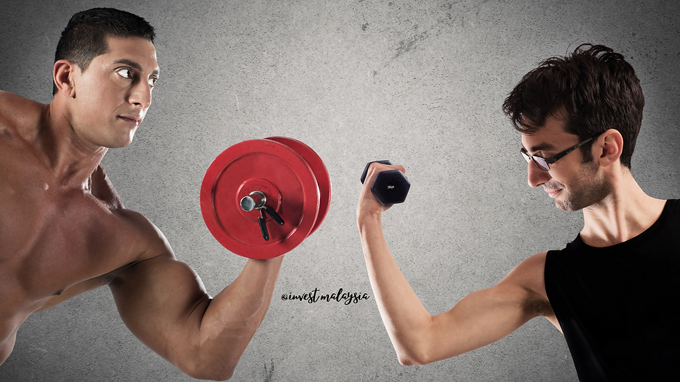 investor, property, strengths to achieve goal, do not compare, a men and a kid