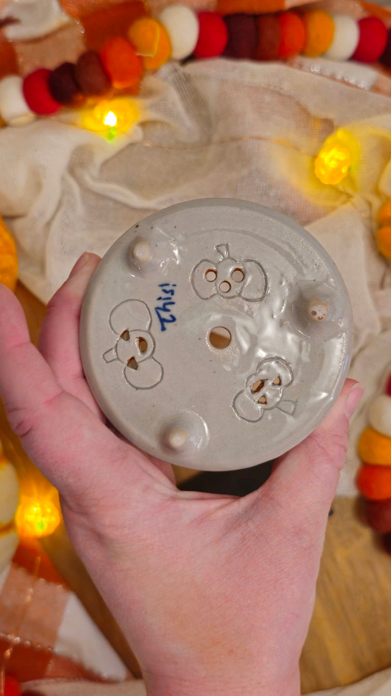 Thumbnail: Jack O'Lantern Painted Spongeholder #2277