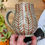Thumbnail: Orange Chevron Celadon Mug #2182