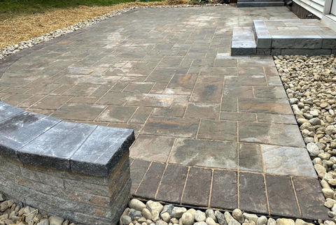 Patio, techo-bloc, paver patio, pavers, backyard patio, design and build patio