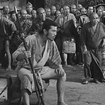 A scene from Seven Samurai.
