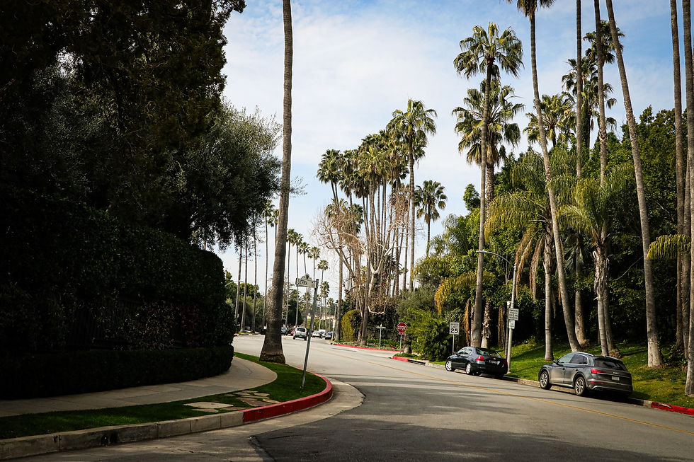 A road in Hollywood.
