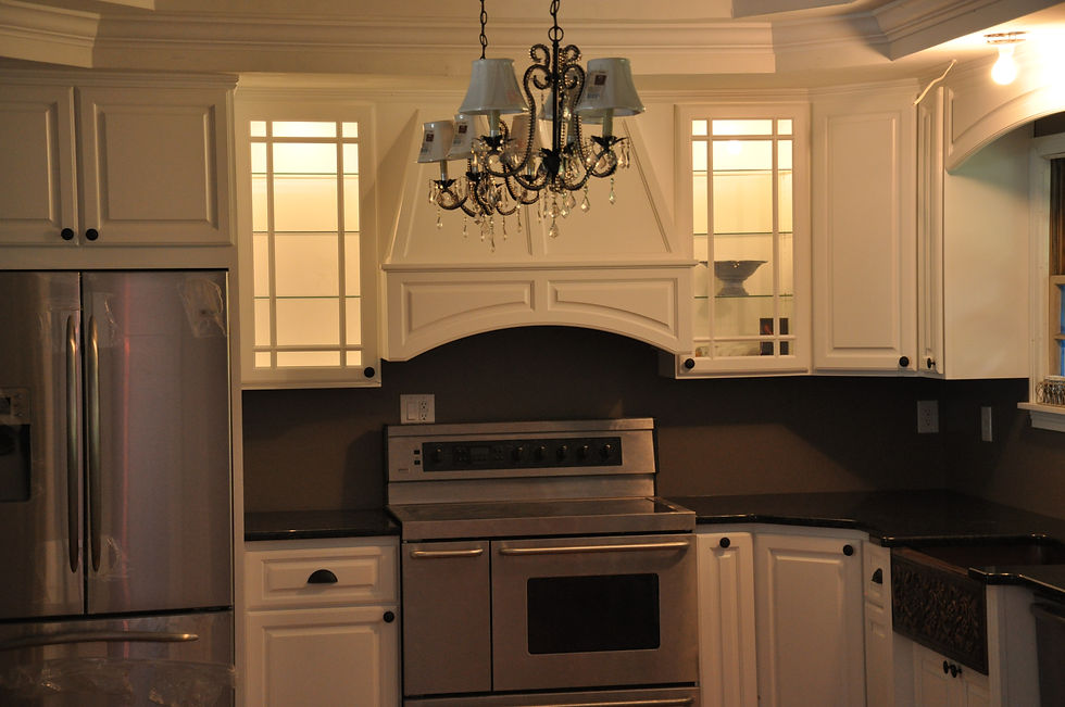 White Overlay Kitchen