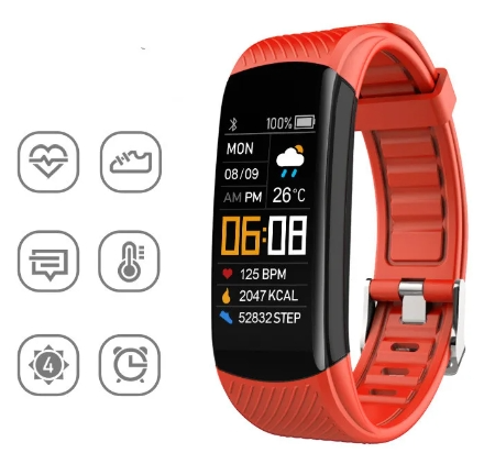 Miniatura: Silicone Pedometer Bracelet