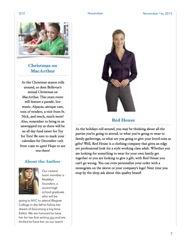 NOVEMBER 2015 NEWSLETTER p2