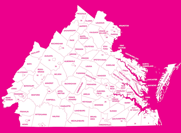 Counties & Cities in The Choice Group service area