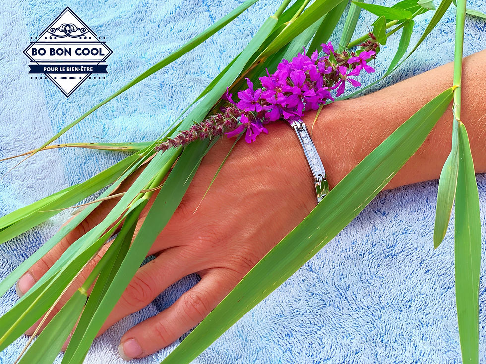 Miniature : Bracelet magnétique Charme avec Cristal BBC031