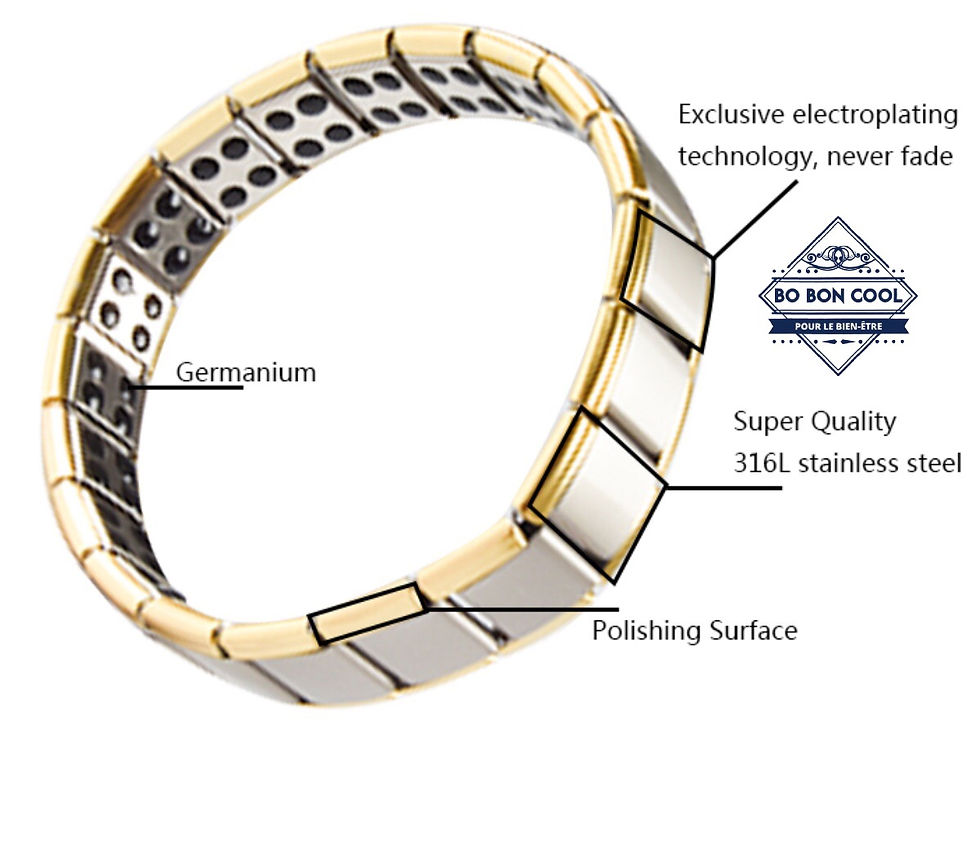 Miniature : Bracelet énergétique en Acier BBC004