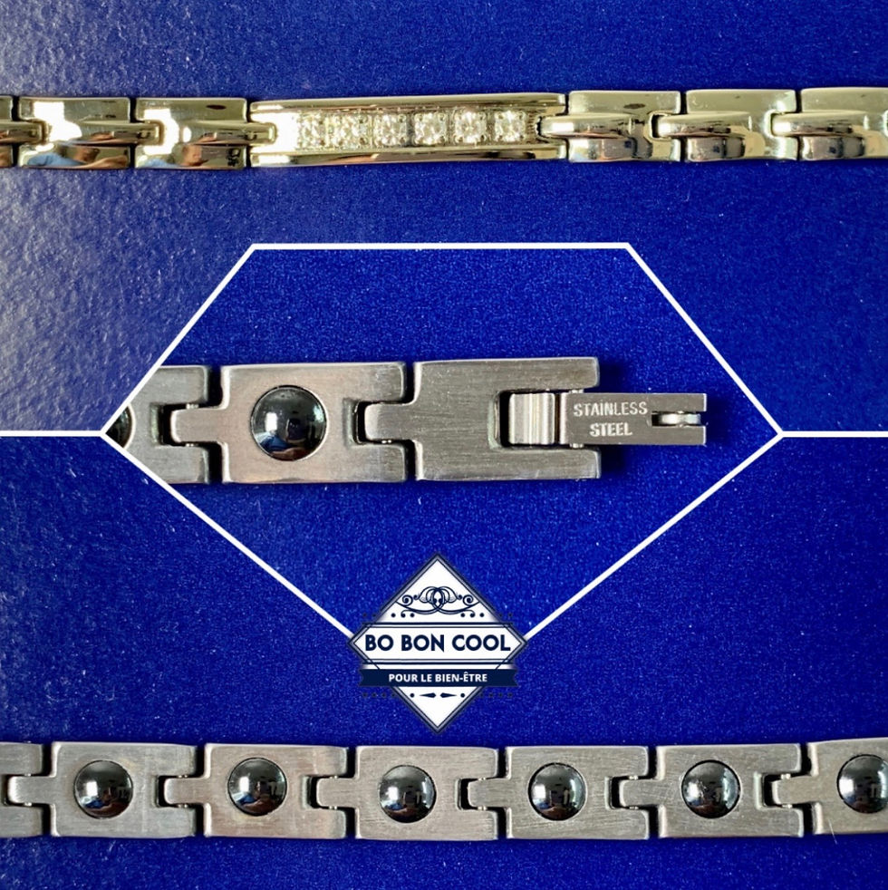 Miniature : Bracelet magnétique Charme avec Cristal BBC031