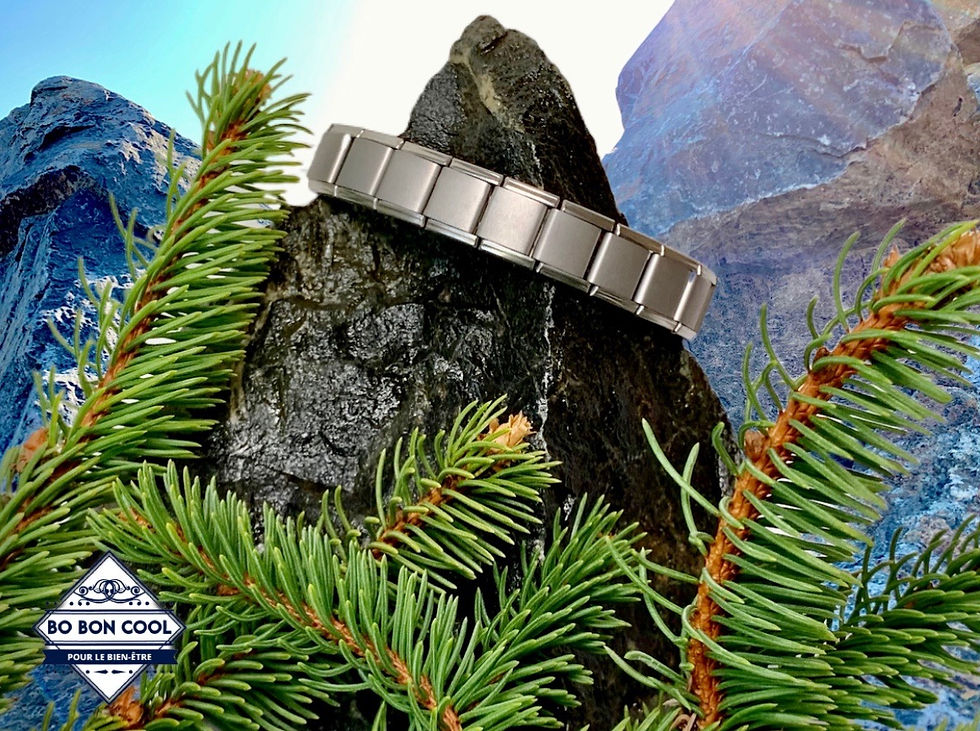 Miniaturbild: Energie-Armband aus Stahl BBC003 
