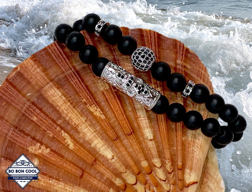 Miniature : Double Bracelet en Agate  BBC-P 010 S