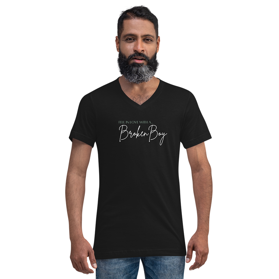 Thumbnail: 'Broken Boy' Unisex Short Sleeve V-Neck T-Shirt